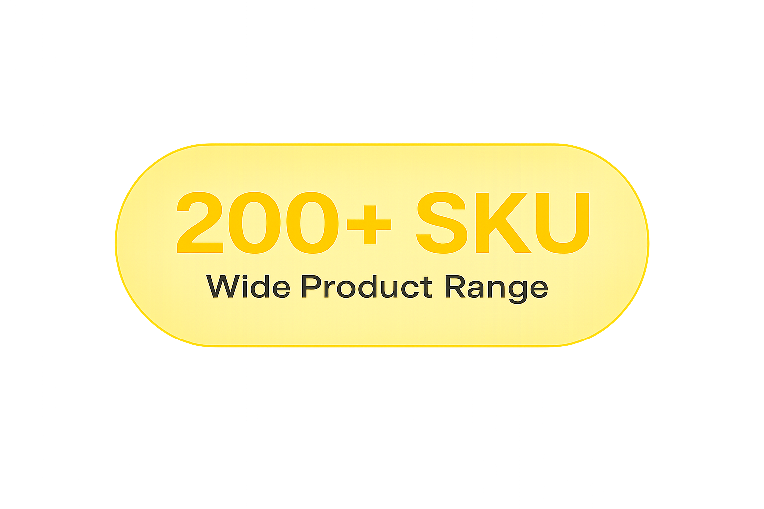 200+ SKU Wide Product Range